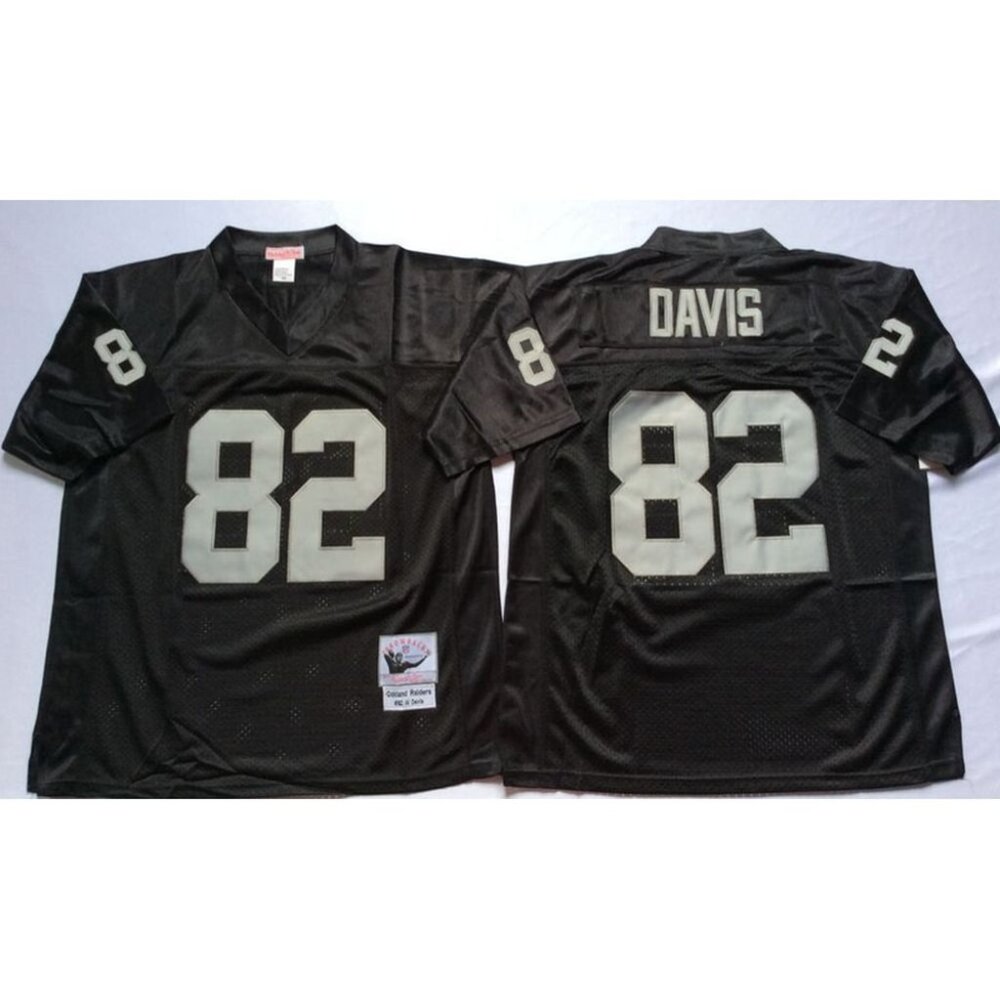 Can Select Mens Youths  Al Davis Black Stitched Jersey